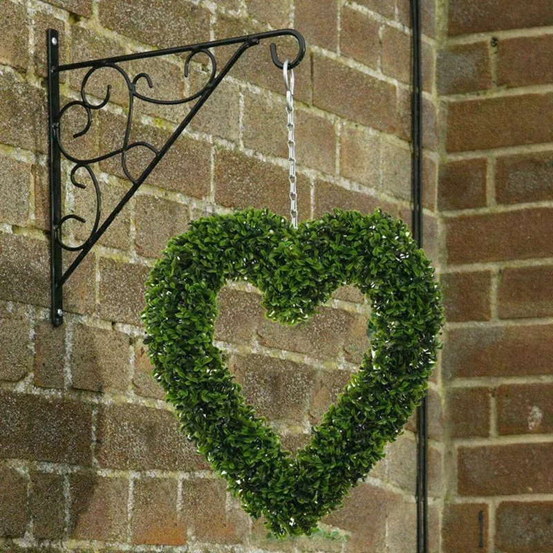 

Садовые товары Topiary Boxwood Heart Topiary Door Hanging Love Heart Home Decor