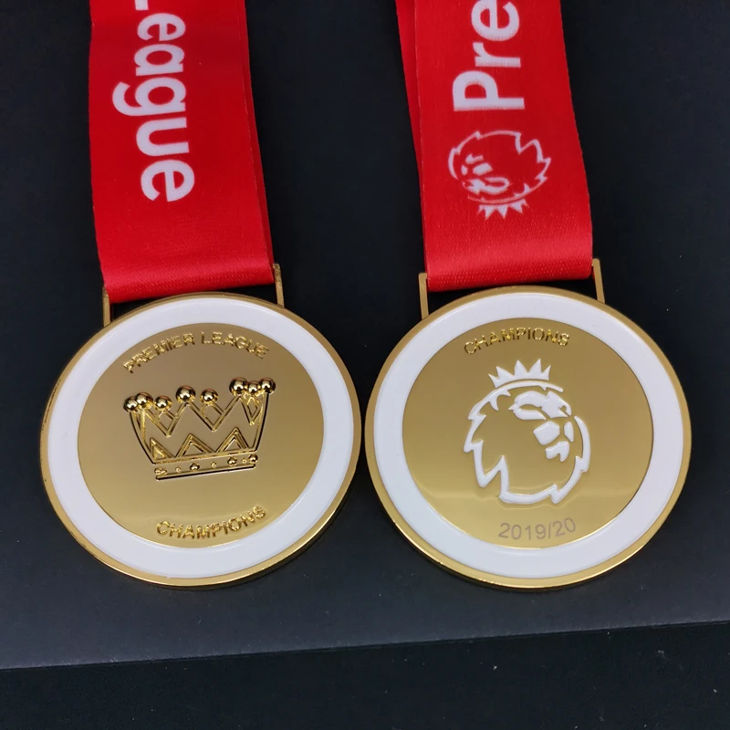 

2019/2020 Premier Champion Medal Football Sports Medals Souvenirs Replica Metal Medals Liverpool Fans Souvenir Collection Gift