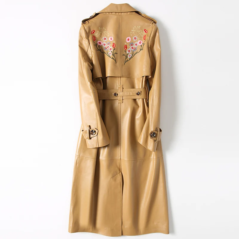 2020 Geniune кожаная куртка из овечьей кожи пальто для женщин Весна Осень Chaqueta Mujer HQ18