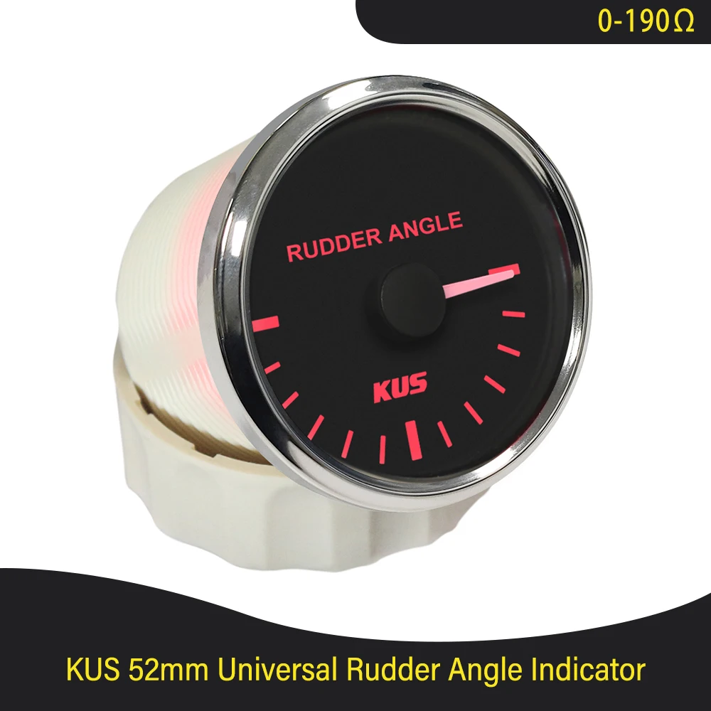 Universal KUS Boat 52mm Rudder Angle Indicator Gauge 12/24V for Yacht Without Sensor | Автомобили и мотоциклы