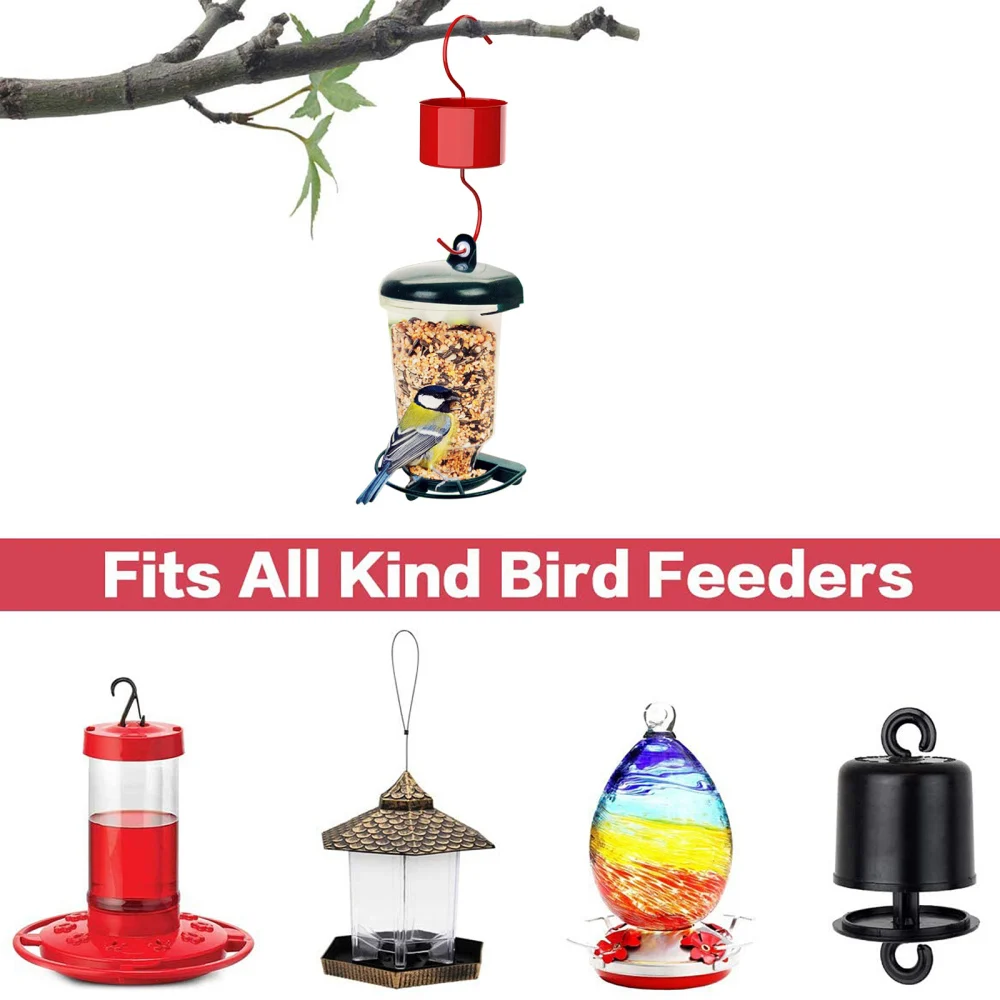 

Feeder Hanging Ant Guard With Brush 15.5*6*6cm Metal Hummingbird Products Garden Suitable For Outdoor Durable Hooks