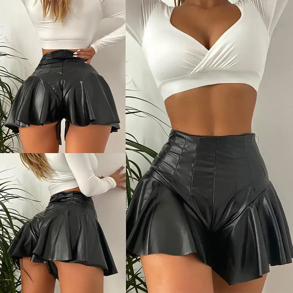 

All Match Boot Cut A-Line Pleated Ruffles Mini Skirt Shorts for Summer