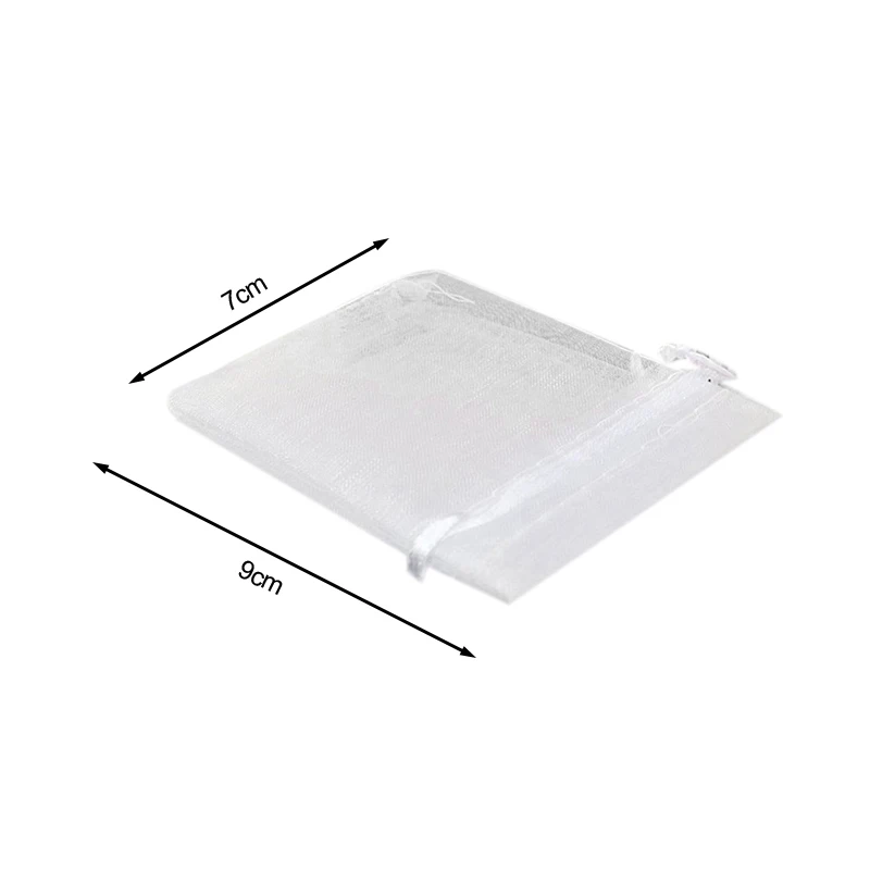 100 штук белая прозрачная коробка для конфет мешочек ювелирных изделий подарочные