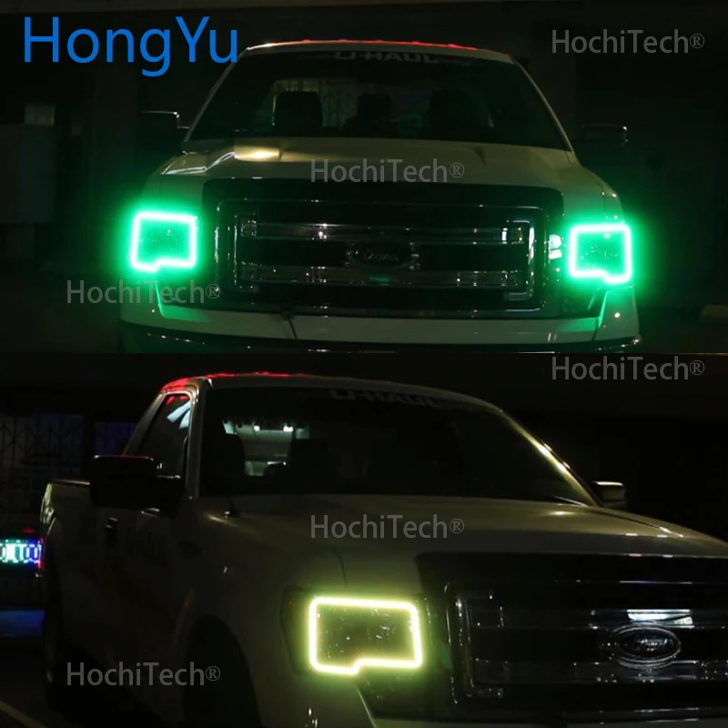 Для Ford F-150 F150 2009-2014 Автомобильный RGB многоцветный светодиодный кольцевой
