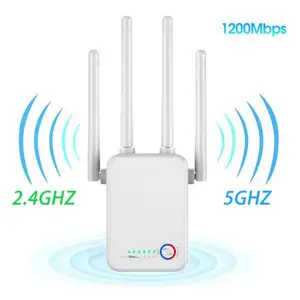 wifi repeater wireless wifi extender 2 4g 5g wifi booster 1200mpbs wi fi amplifier 5ghz wi fi signal repeater 5ghz wi fi router free global shipping