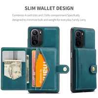 luxury shockproof kickstand magnet wallet credit card pocket leather phone case for xiaomi redmi k40 pro poco f3 11i cover funda