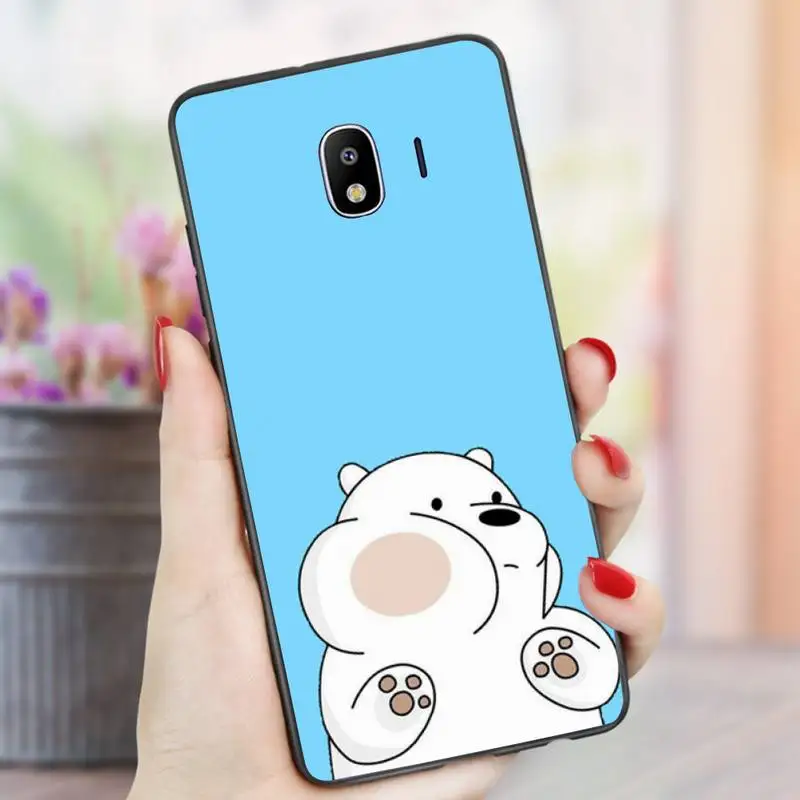 

Cute Bear Phone Case For Xiaomi A1 9t pro A2 lite 10 MIX 2S MIX3 note10 pro Black Soft nax fundas cover