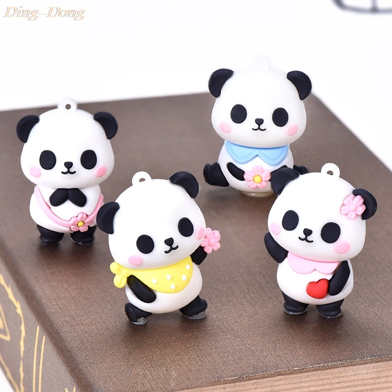

Panda Small Statue Little Figurine Figure Ornament Miniatures Animal pendant