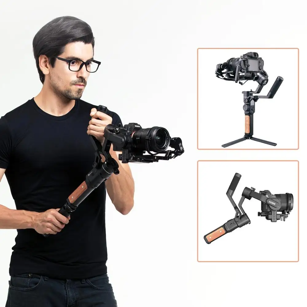 FeiyuTech AK2000S камера с 3-осевым шарнирным стабилизатором DSLR ручная до 2 кг Для