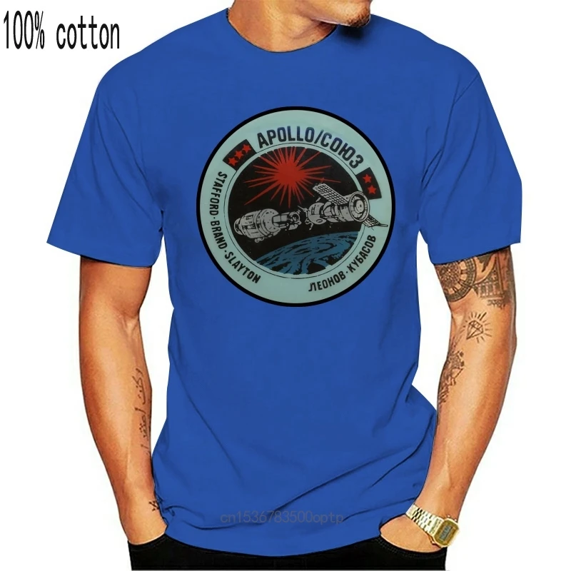 

Новая Винтажная Футболка Apollo Soyuz V02 с эмблемой