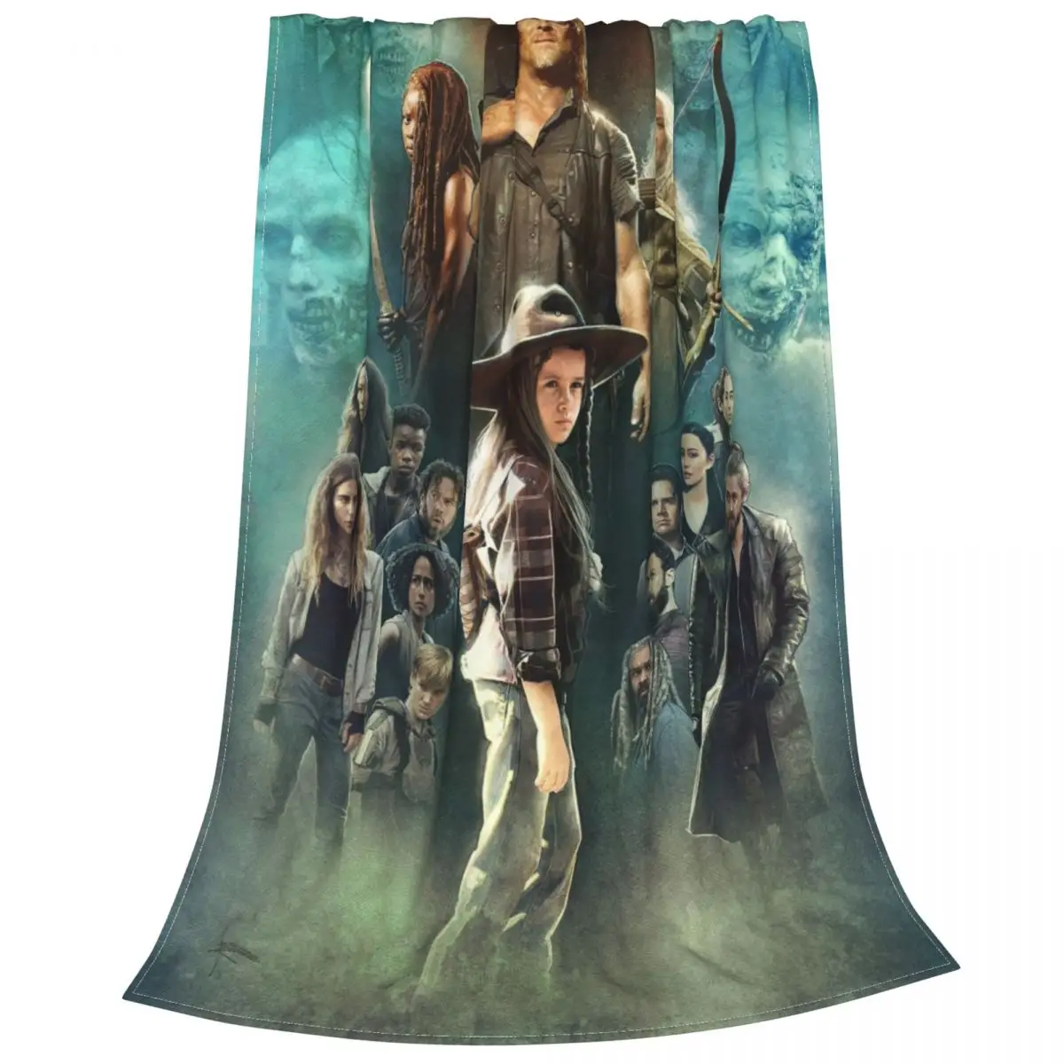 Одеяло Ходячие мертвецы Фланелевое супермягкое покрывало с Риком Гримс из