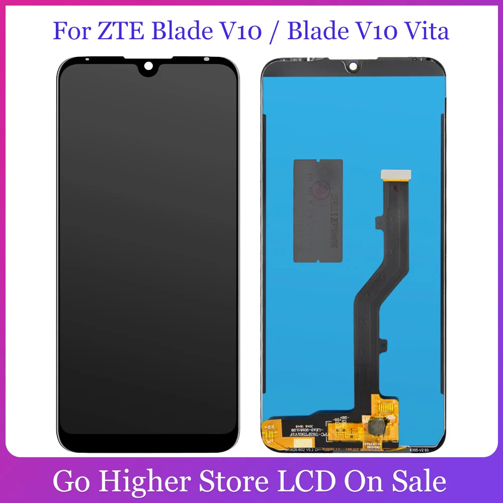 ЖК дисплей 6 26 дюйма для ZTE Blade V10 / Vita сенсорный экран дигитайзер черный цвет с