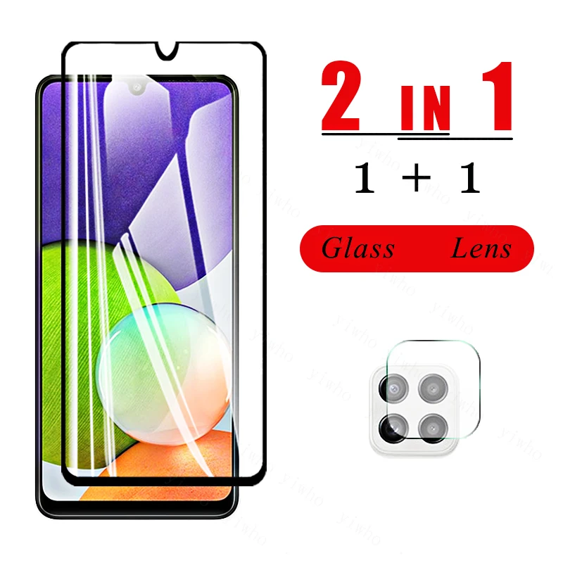 

Для Samsung Galaxy A22 9H HD защитное закаленное стекло для Galaxi A22 5G A21 A21s защита для экрана телефона пленка объектив камеры