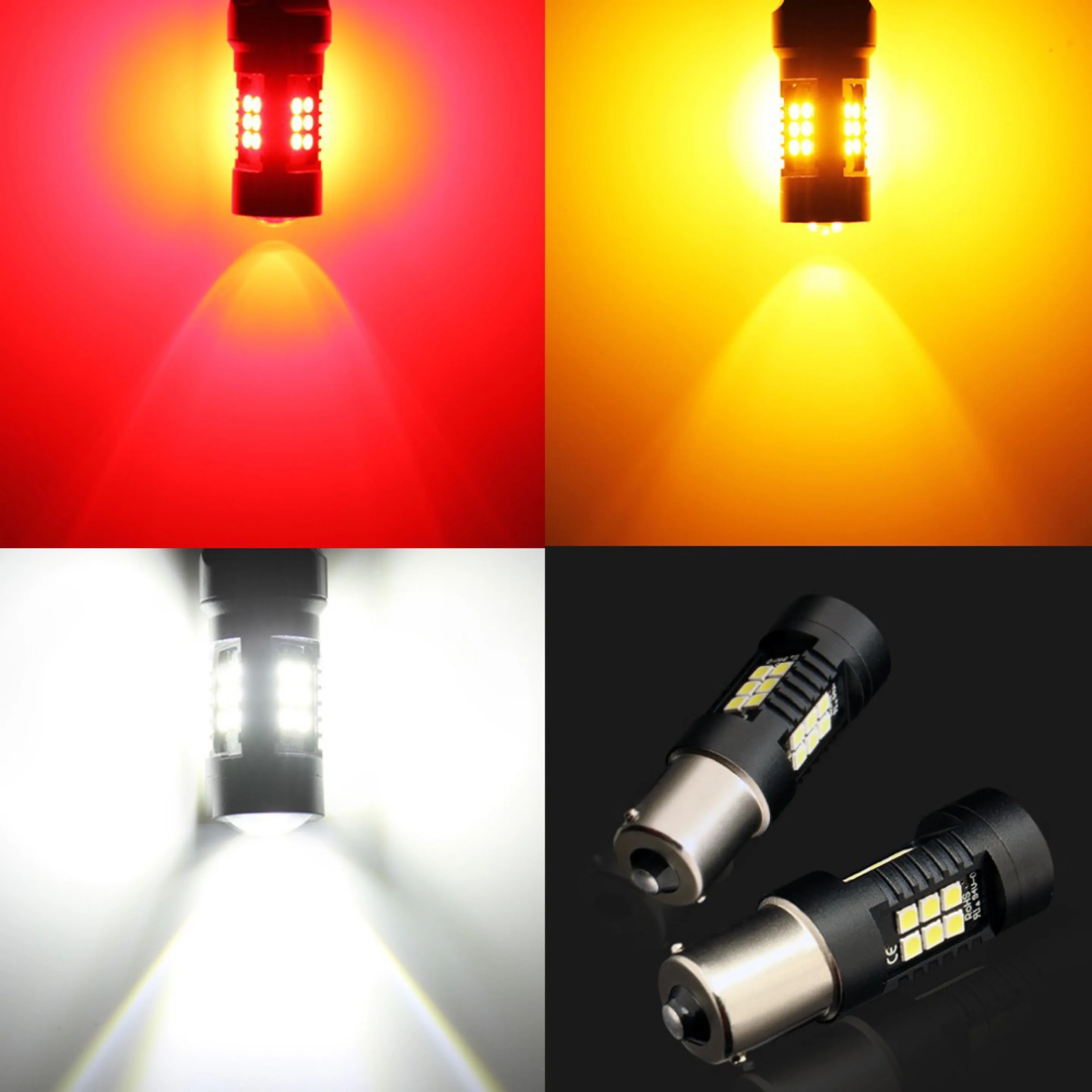 2 шт. светодиодные лампы Ba15s 1156 Py21w Bau15s 3030SMD 12 В | Автомобили и мотоциклы