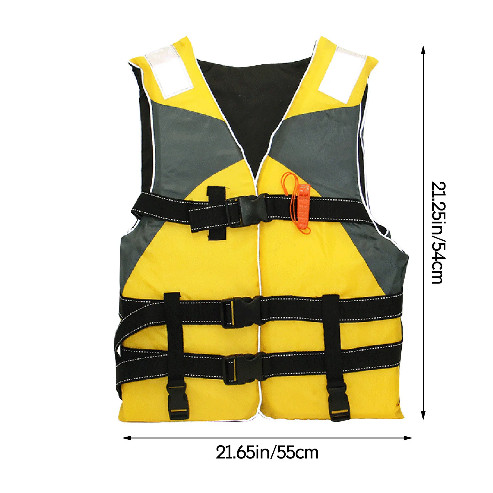 

Universal Outdoor Swimming Boating Skiing Driving Vest Survival Suit Polyester Life Jacket for Adult Children with Pipe