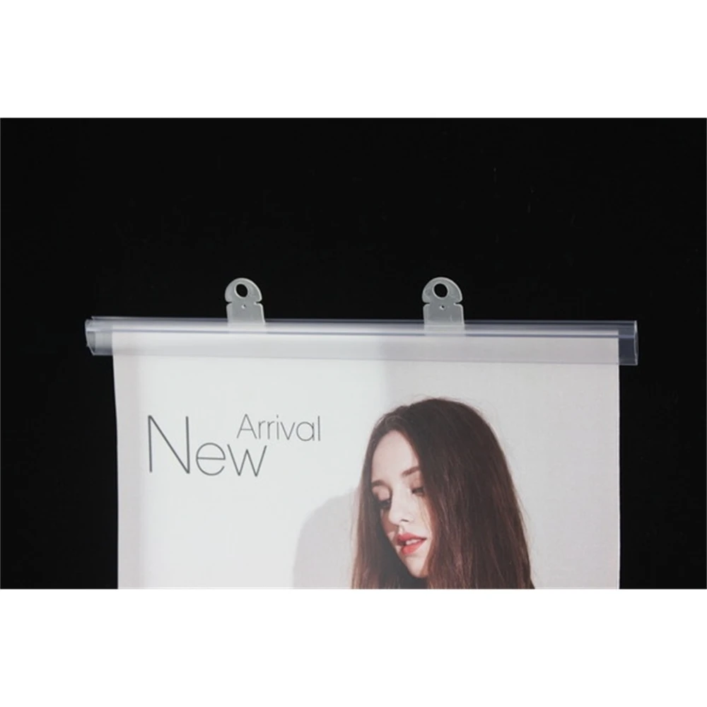

70cm Paper Poster Snap Frame Rail Banner Sign Clips Tube Poster Hanger Hook Strip Poster Picture Paiting Display Snap Rod