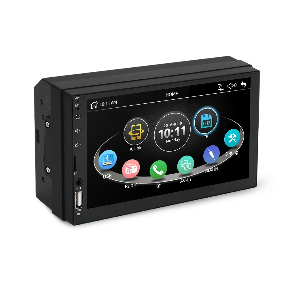 Автомагнитола 2 din mp5 плеер с 7 дюймовым сенсорным емкостным экраном Bluetooth стерео