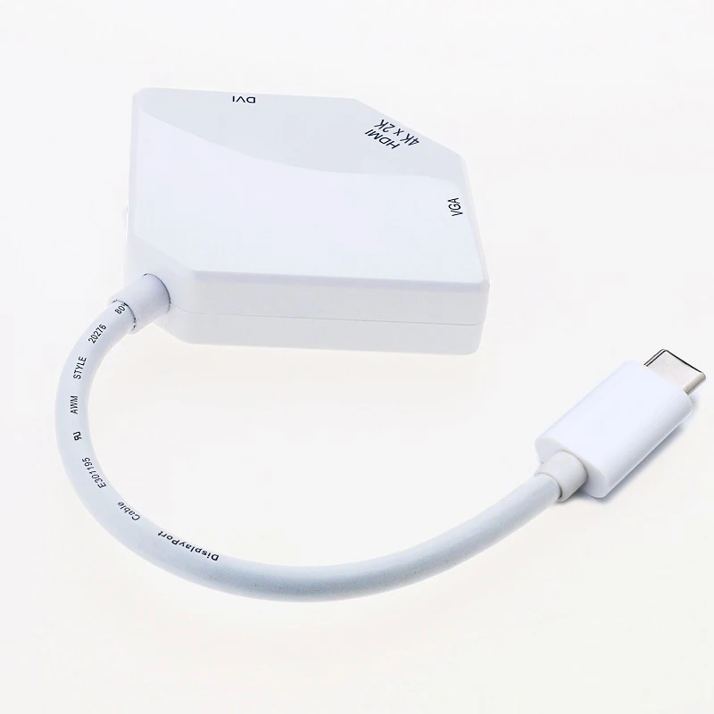 USB-C USB3.1 Type-c на HDMI 4 к VGA DVI 1080P Кабель-адаптер для Samsung S8 Macbook Pro Dell XPS 13 15 Thunderbolt 3 |