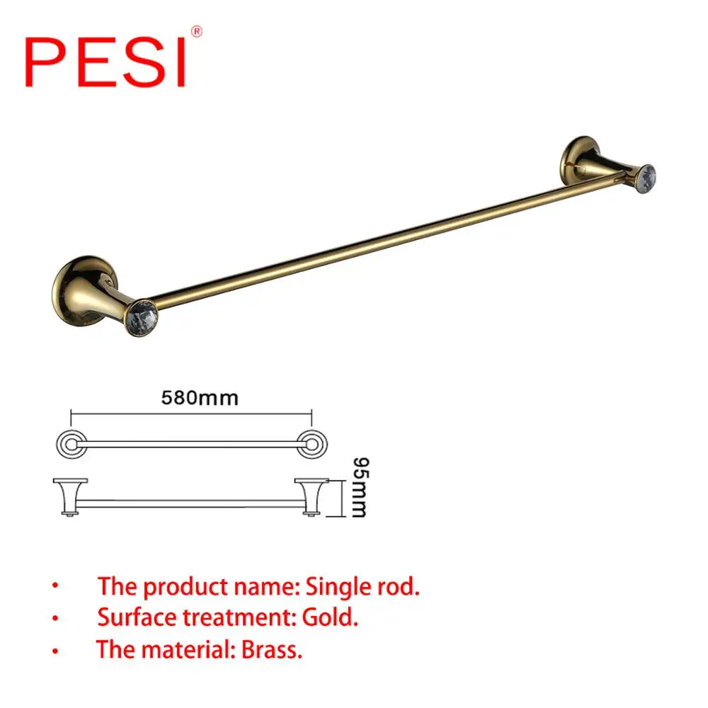 Набор золотых аксессуаров для ванной комнаты латунный держатель туалетной