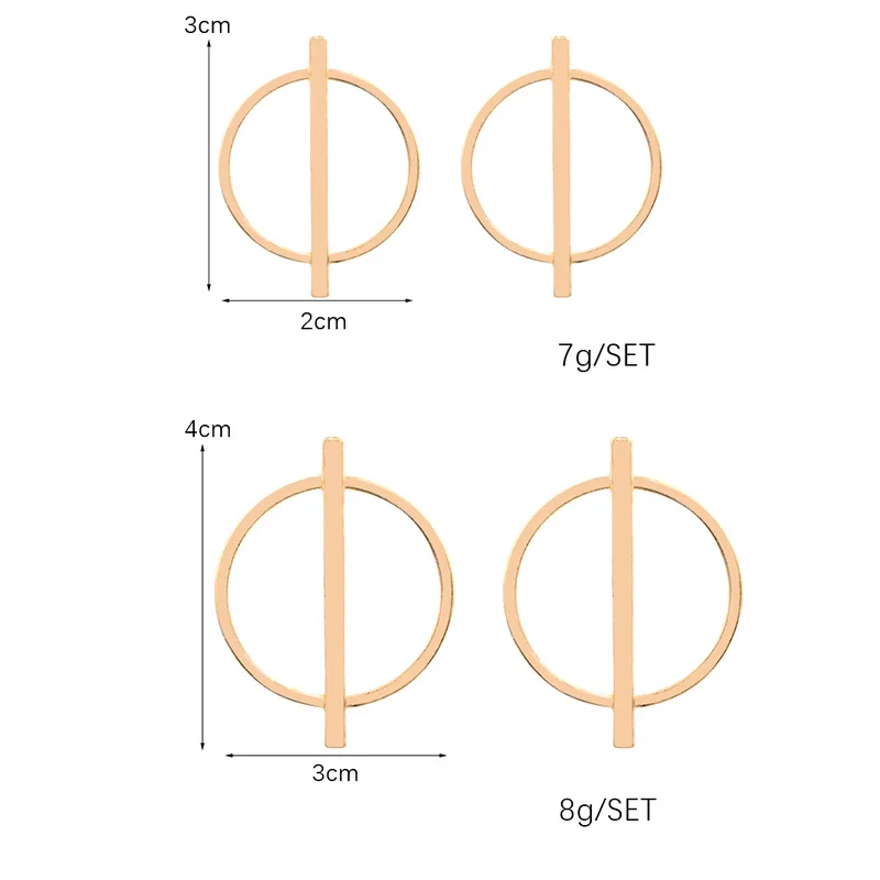 Европейские ювелирные изделия из Америки геометрические круглые серьги для