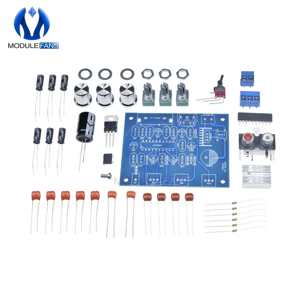 Комплект сделай сам LM1036 плата контроля громкости регулятора температуры