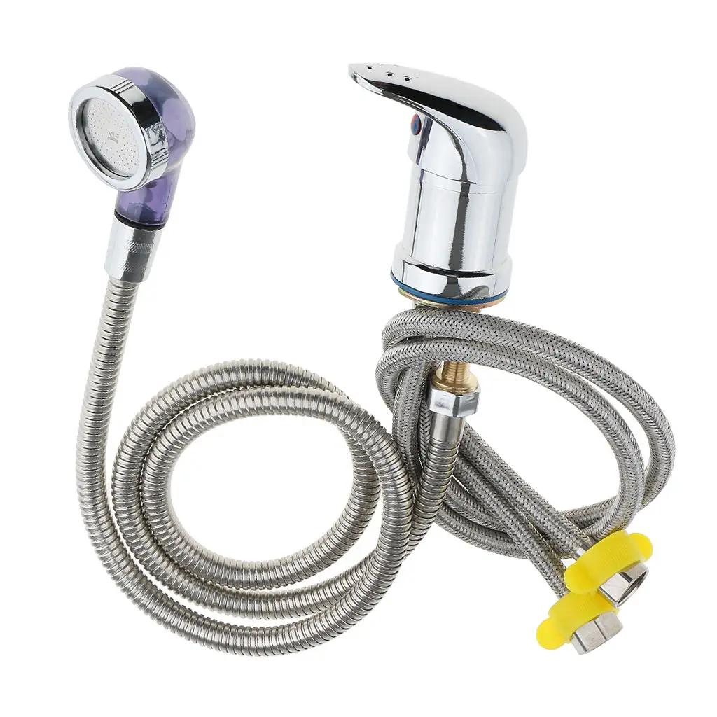 

Stainless Steel Kitchen Bathroom Sink Faucet Replacement Hose (120cm), Sprayer