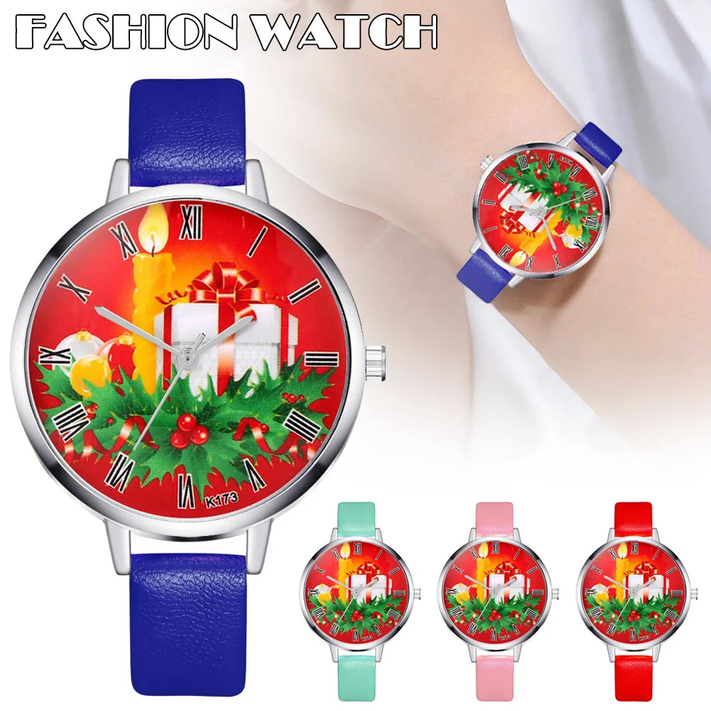 

Новые модные Мультяшные кварцевые часы с ремешком для телефона, рождественские подарки, часы для женщин и девочек, женские часы