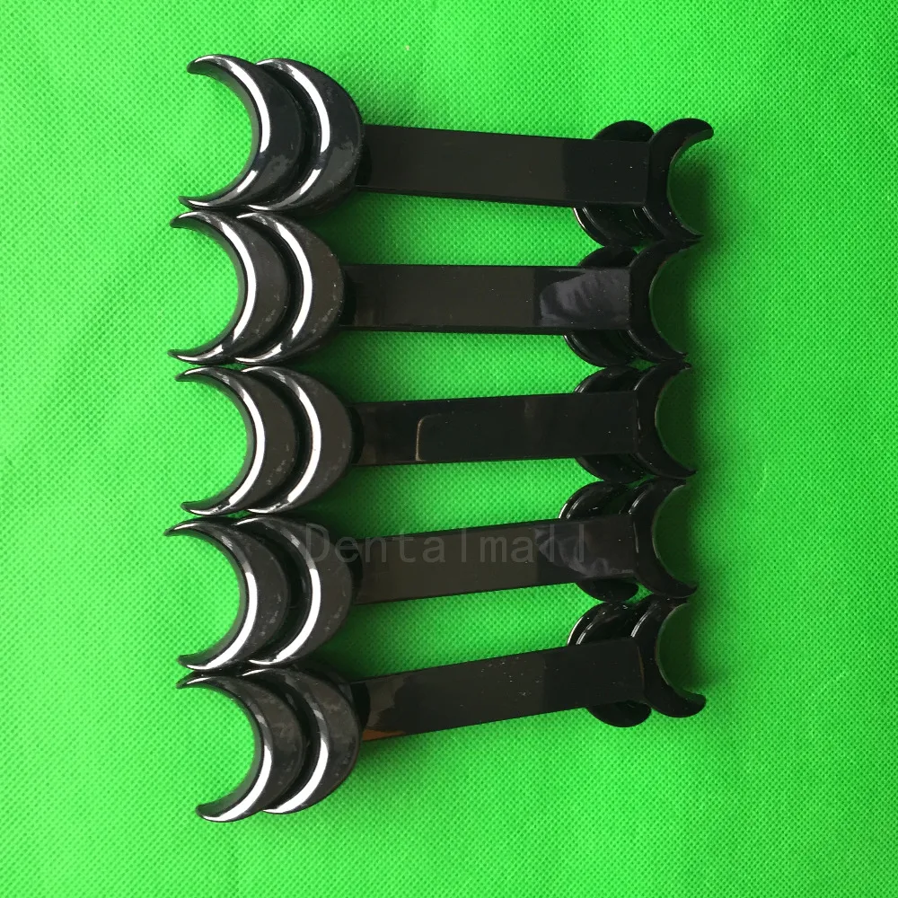 Лучшие 10 шт. черные зубные Двуглавые Т-образные интраоральные щеки губы