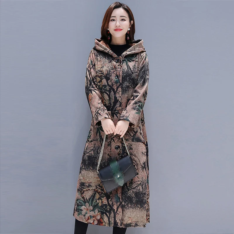 

Women Trench Coat New Autumn Plus Size Long Sleeve Women's Coat With Hooded Feminine Harajuku Spring Coat femme abrigos mujer