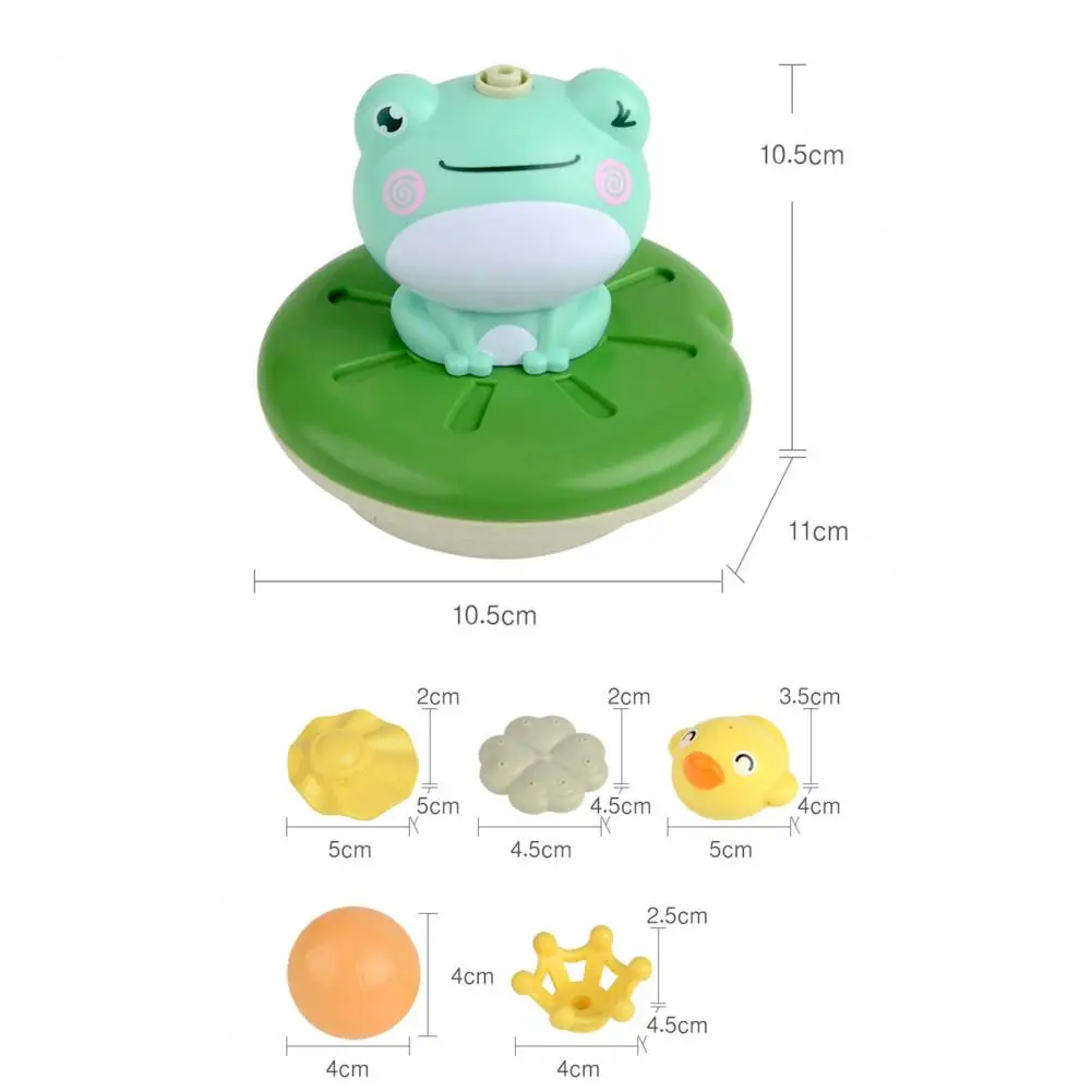 

Kid Bath Toy Cartoon Frog Shape Waterproof Durable Baby Water Spray Sprinkler Toy for Toddlers Electric Water Squirt Little Frog