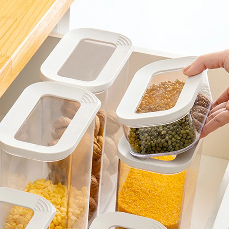 

Storage Box Plastic Food Seal Jar Grains Storage Cans Thickened Moisture-Proof For Kitchen STSF666
