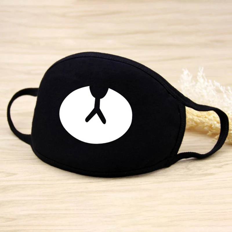 1 шт хлопок Пылезащитная маска для лица аниме мультфильм медведь Женщины Мужчины