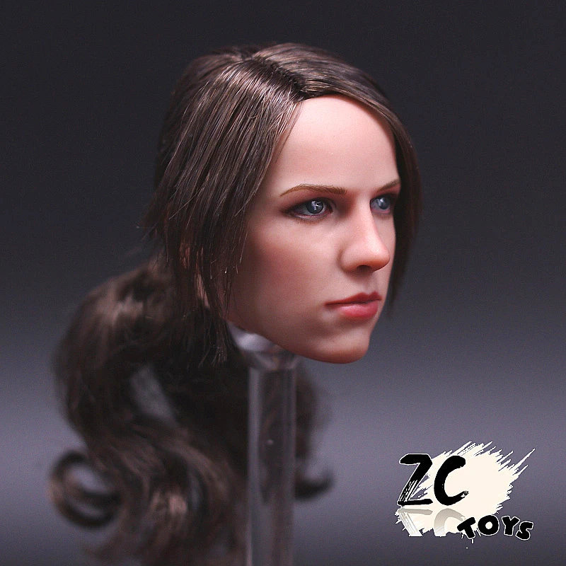 

zctoys 1/6 soldier sniper silent hair transplant beauty head sculpture model for 12 inch action figure