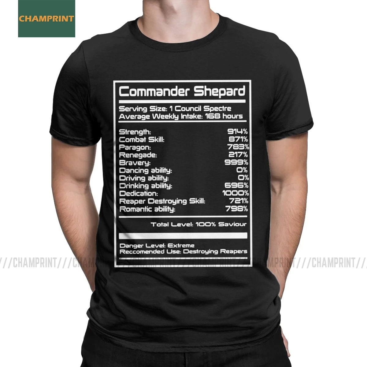 Футболка мужская с коротким рукавом хлопковая тенниска эффектом масс командир