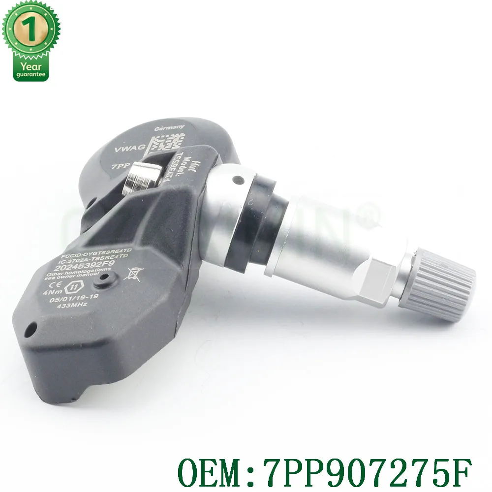 Автомобильный датчик давления в шинах OEM 7PP907275F 7PP907275B 7PP907275D для Audi Для VW 433 МГц Автомобильный датчик