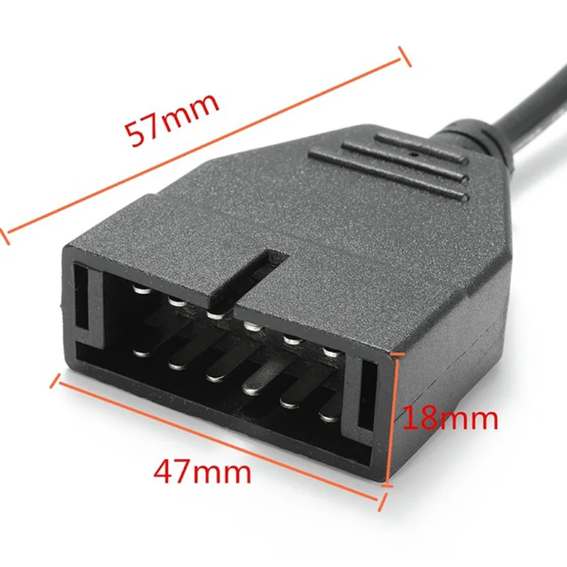 OBDII OBD 2 разъем адаптер для GM 12 Pin GM12 до 16 Авто Диагностический кабель автомобилей