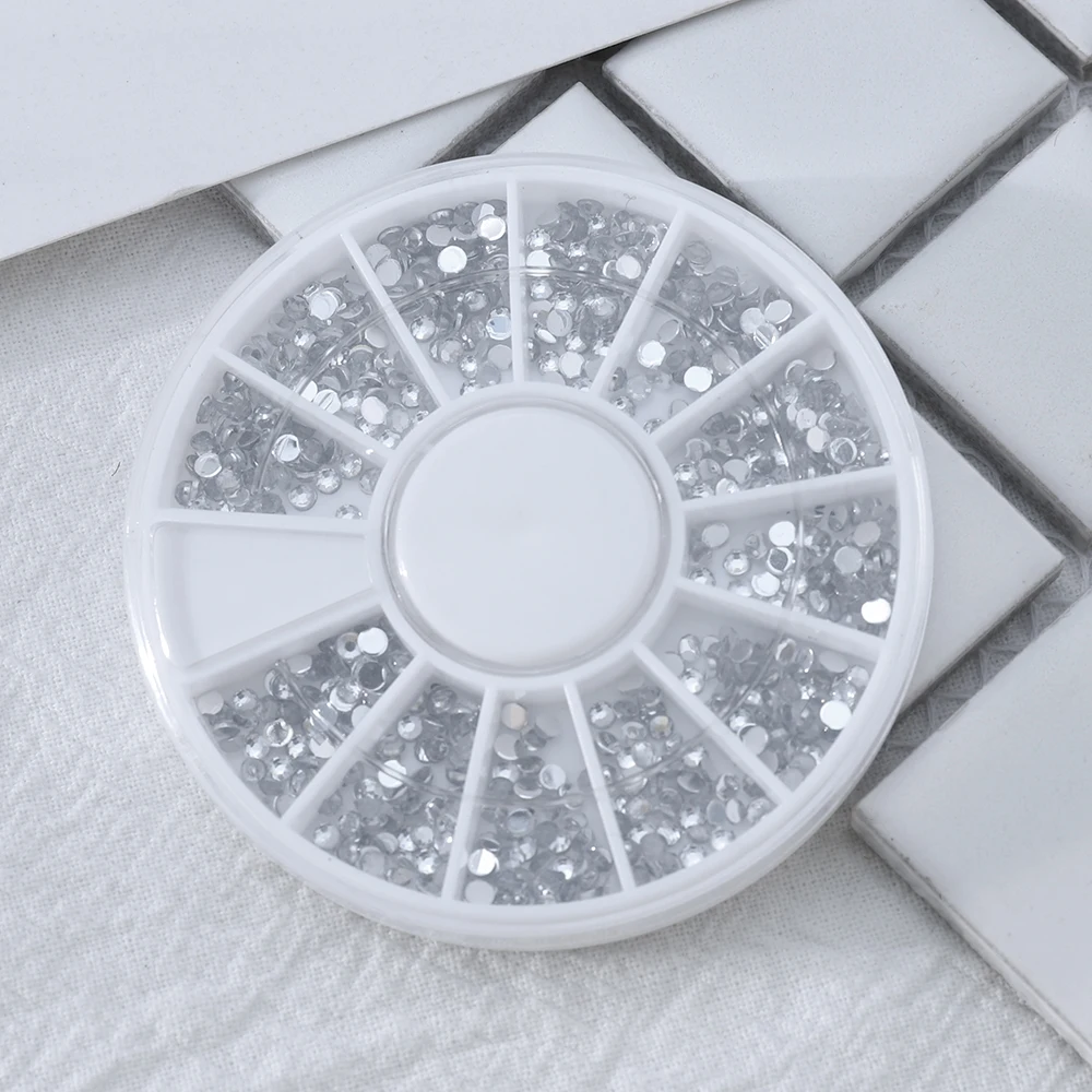 

2000Pcs Nail Accesoires Jewelry 3D Art Nail Decoration Designs Manicure Flat Diamond Beads Nails Glitter DIY HOT Sell Ongles