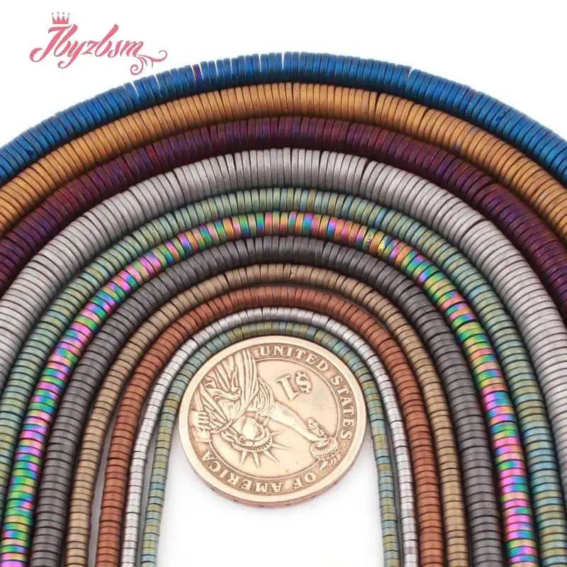 Бусины Из Гематита и натурального камня золотистого цвета, 1x2,1x3,1x6 мм