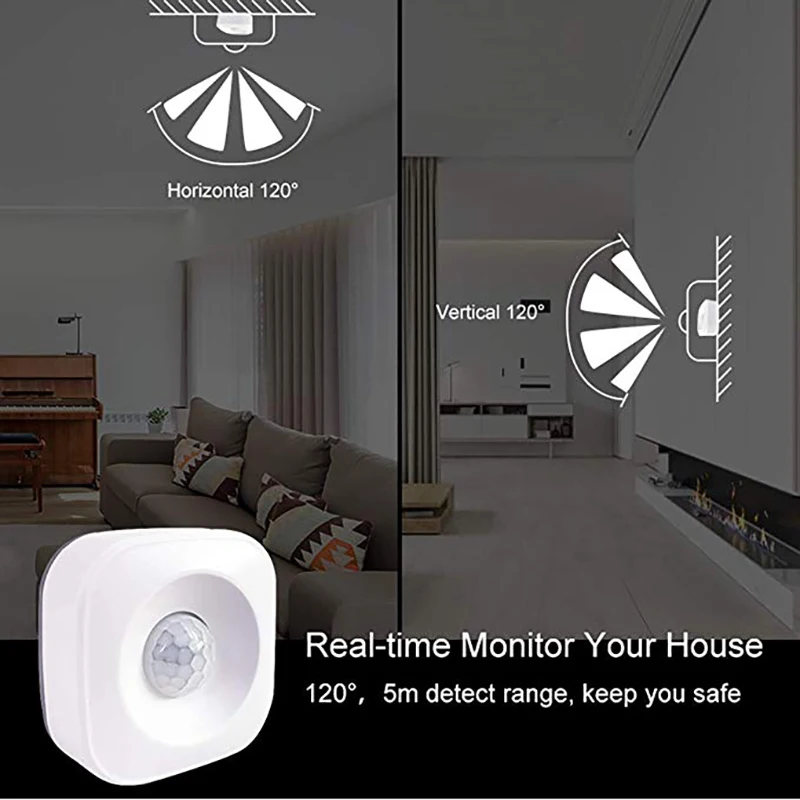 Смарт-датчик движения ZigBee PIR поддержка Tuya Smart Life APP IFTTT для Amazon Echo 2Nd Plus работа с