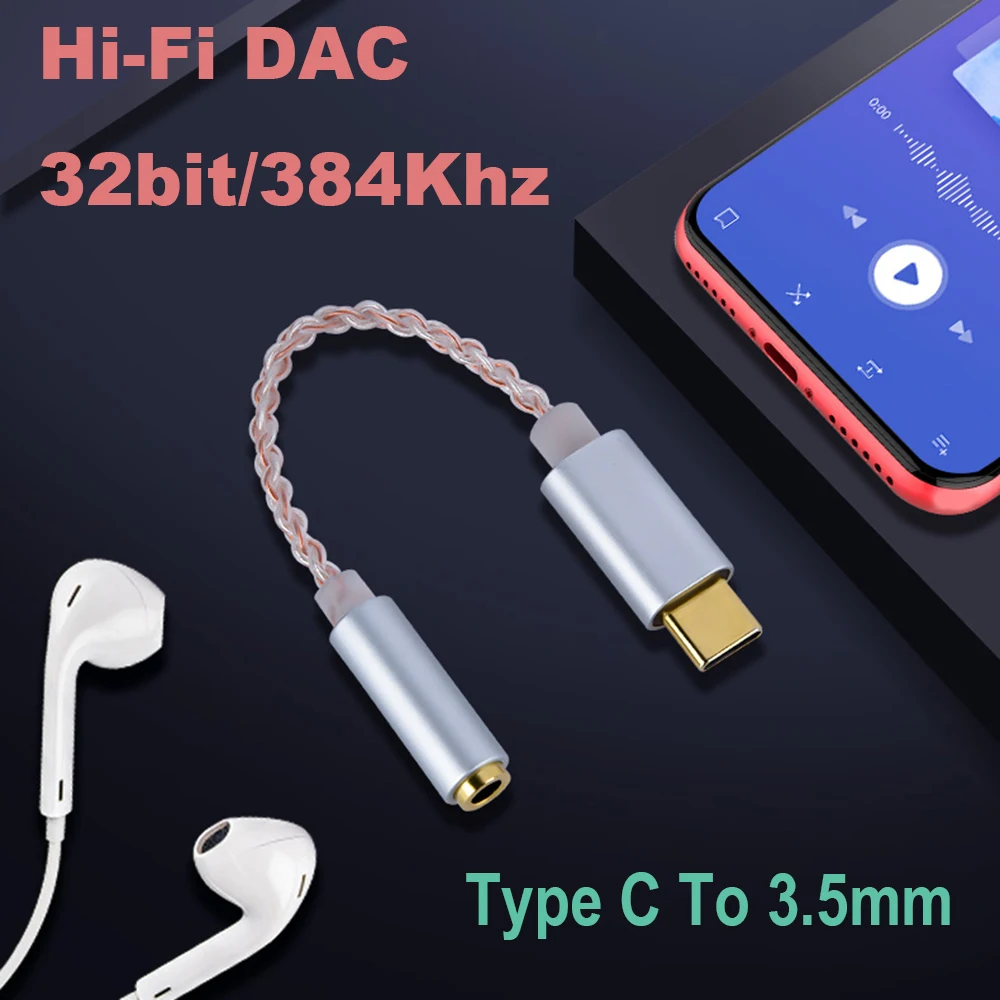 1 шт. усилитель для наушников с разъемом USB Type C на 3 5 мм|Кабели VGA| |
