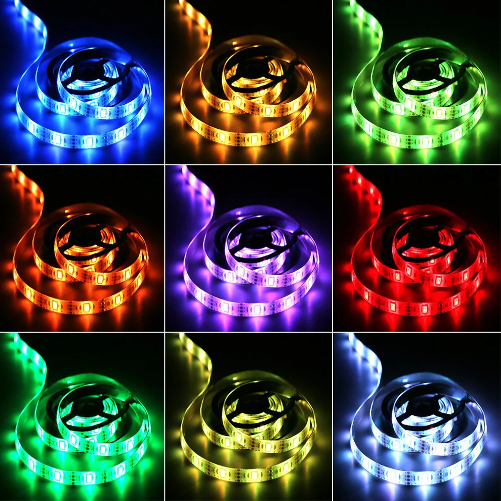 Светодиодная лента с bluetooth питание от USB 5 В 5050 RGB музыка дистанционное управление