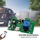 Переключатель WIFI 1CH RF приемник 12 В 24 В 7-32 В релейный модуль Tuya Smart Life APP Беспроводной пульт дистанционного управления открывалка для гаражных ворот Alexa