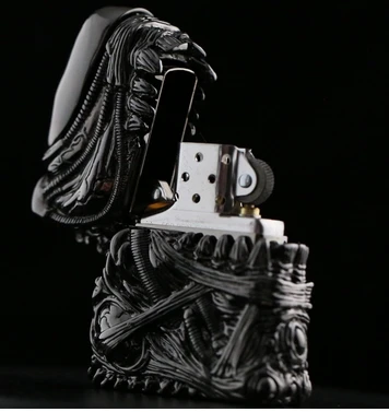 SRZ покрытием S925 серебро 355 г латунь H. R. Giger Alien ручной работы наружная коллекция стимпанк Зажигалка 7,2*5,4*2,2 см 2 цвета