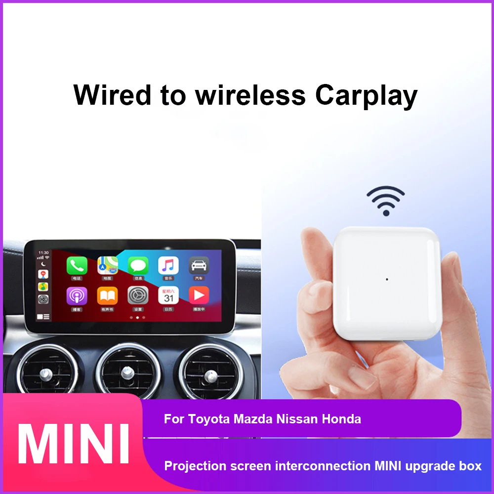 

Carlinkit Mini Carplay Box беспроводной активатор ключа для Audi BMW Nissan Honda и т. Д., Проводное и беспроводное автоматическое подключение по Bluetooth