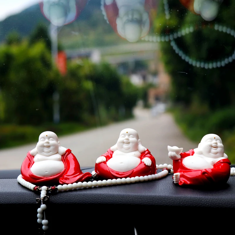 

Creative home living room ceramic cute Maitreya decorations personalized car decoration