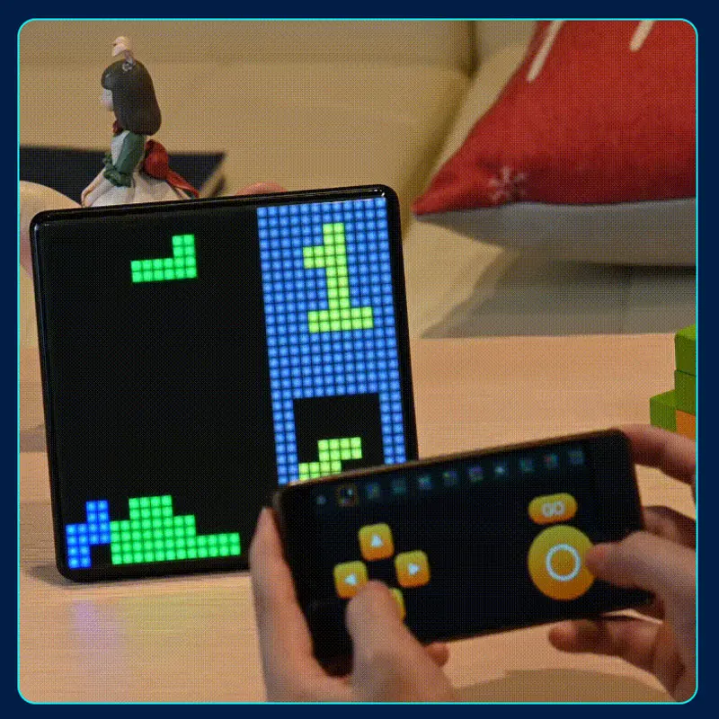 Умные часы-будильник мерцающие реагирующие на пикселей игра сделай сам