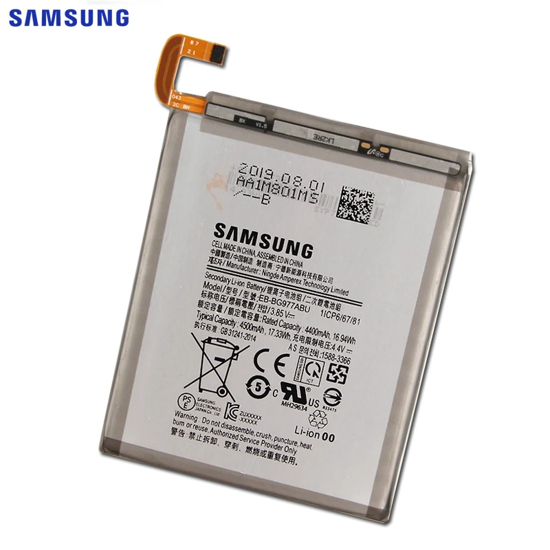 SAMSUNG Original Replacement Phone Battery EB-BG977ABU For Samsung GALAXY S10 5G version X 4500mAh | Мобильные телефоны и