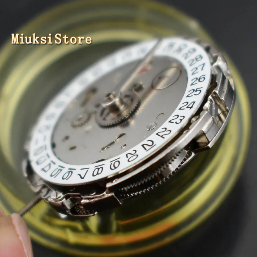GMT Date Asia DG3804 автоматическое механическое движение комплект Parnis мужские часы |