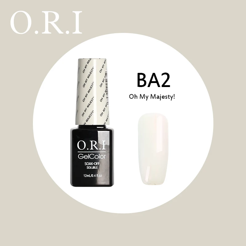 O.R.I, 12 мл, УФ-гель для ногтей, УФ светодиодный Гель-лак для ногтей, гибридный впитывающий Гель-лак, лак для ногтей, лак для ногтей - Цвет: BA2