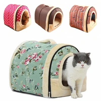 four seasons universal collapsible dog house mat cat litter teddy pomeranian kennel washable small medium and large dog pet bed